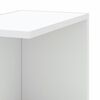 vidaXL Estante parede p/ canto 36,5x36,5x140 cm deriv. madeira branco
