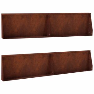 vidaXL Muro de Conten&ccedil;&atilde;o 4 unid. 100 x 12 x 30 cm A&ccedil;o Corten