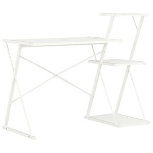 vidaXL Secret&aacute;ria com prateleira 116x50x93 cm branco