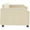 vidaXL Sof&aacute;-cama 100x200 cm tecido cor creme