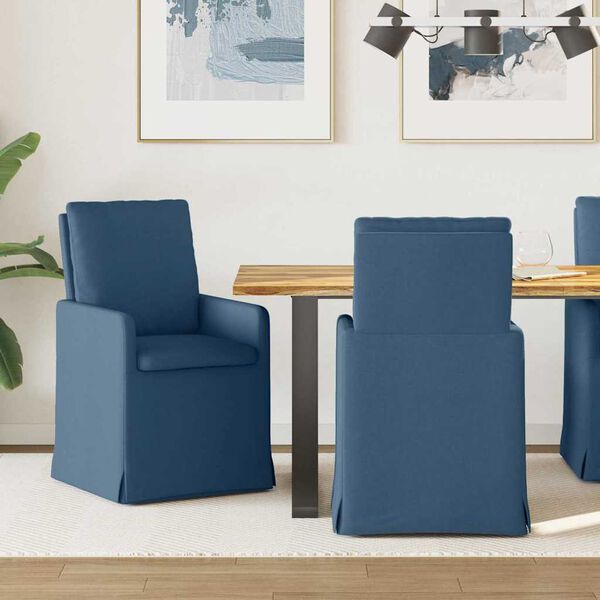 vidaXL Cadeiras de Jantar 2 pcs Azul 57 x 67 x 98 cm tecido