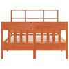 vidaXL Cama sem colchão 140x200 cm madeira pinho maciça castanho-mel