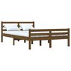 vidaXL Estrutura cama pequena de casal 120x190 cm madeira castanho-mel