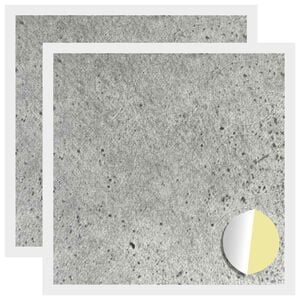 vidaXL Capa de Parafuso Autoadesiva 2 unid. Cinzento &Oslash; 20 x 0,5 mm