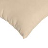 vidaXL Travesseiros de Sof&aacute; 2 pcs Creme 80 x 40 cm tecido