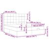 vidaXL Estrutura cama otomana com colch&otilde;es tecido cinzento 200x200cm