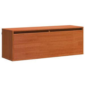vidaXL Arm&aacute;rio de Parede com prateleira Marrom Cera 100 x 30 x 35 cm