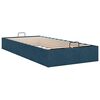vidaXL Otomano Bed Frame No Colch&atilde;o Azul Escuro 80x200 cm Veludo