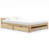 vidaXL Estrutura de cama com 4 gavetas 180x200 cm pinho maci&ccedil;o