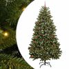 vidaXL &Aacute;rvore de Natal Artificial 240 cm 300 LED Branco quente Verde