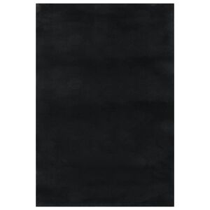vidaXL Tapete felpudo preto 240x305 cm poli&eacute;ster
