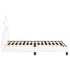 vidaXL Estrutura de Cama Infantil com Cabeceira Branco 80 x 200 cm PU