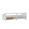 vidaXL Sofá-cama 3 lugares c/ gavetas 90x200 cm pinho maciço branco