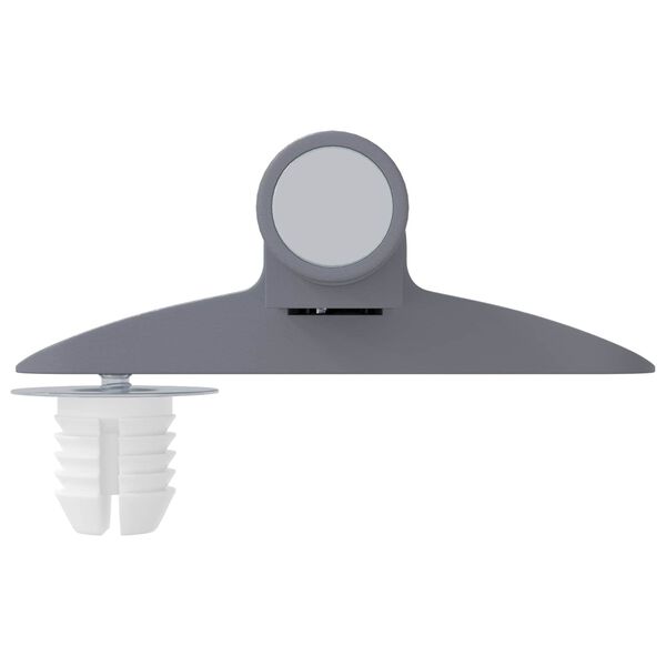 vidaXL Amortecedor de Fechamento Suave 12 pcs Cinzeto 125 x 47 x 15 mm