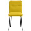 vidaXL Cadeiras de jantar 6 pcs veludo amarelo