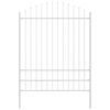 vidaXL Cerca para Jardim 7 pcs Branco 170 x 225 cm A&ccedil;o revestido a p&oacute;