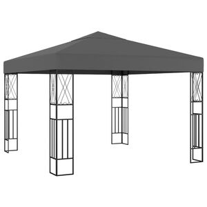 vidaXL Gazebo 3x3 m tecido antracite