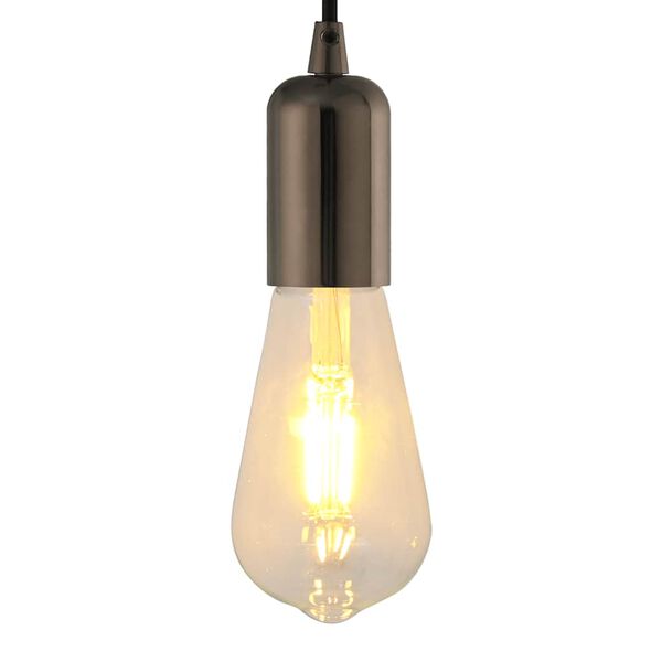 vidaXL Casquilhos de l&acirc;mpadas 2 pcs Preto brilhante E27