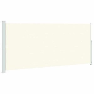 vidaXL Toldo lateral retr&aacute;til para p&aacute;tio 220x500 cm cor creme