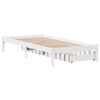 vidaXL Cama sem colchão 90x190 cm madeira de pinho maciça branco