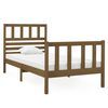 vidaXL Estrutura cama pequena solteiro 75x190 cm madeira castanho mel