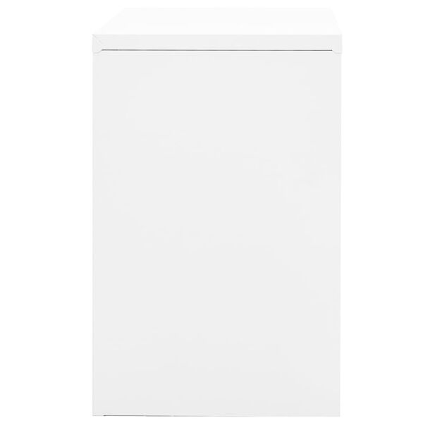 vidaXL Arquivador 90x46x72,5 cm aço branco