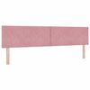vidaXL Cama Box com colch&atilde;o com cabeceira Rosa 200 x 200 cm Poli&eacute;ster
