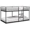 vidaXL Beliche sem colch&atilde;o 90x200 cm a&ccedil;o preto