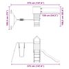 vidaXL Conjunto de brincar para exterior madeira de douglas maci&ccedil;a