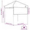 vidaXL Tenda de Toldo Manual Verde 194 x 194 x 251 cm tecido