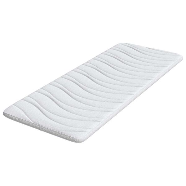 vidaXL Topper de Colch&atilde;o Branco 80 x 200 cm Tecido de Tric&ocirc;