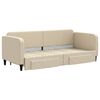 vidaXL Sofá-cama com gavetão e gavetas 80x200 cm tecido cor creme