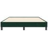 vidaXL Estrutura de cama sem colch&atilde;o 160x210 cm veludo verde-escuro