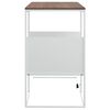 vidaXL Mesa de apoio 55x36x59,5 cm derivados de madeira branco