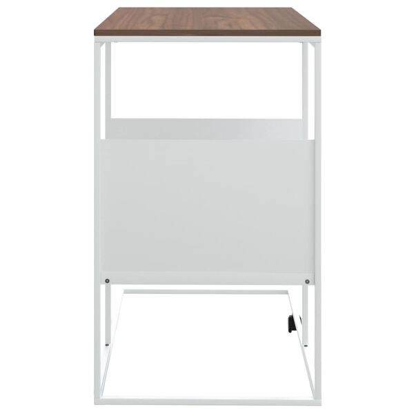 vidaXL Mesa de apoio 55x36x59,5 cm derivados de madeira branco
