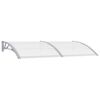 vidaXL Toldo para porta 200x75 cm PC cinzento e transparente