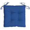 vidaXL Almofad&otilde;es de cadeira 6 pcs 40x40x7 cm tecido oxford azul