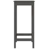 vidaXL 3 pcs conjunto de bar pinho maci&ccedil;o cinza