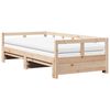 vidaXL Sof&aacute;-cama com gavet&atilde;o e colch&otilde;es 80x200 cm pinho maci&ccedil;o