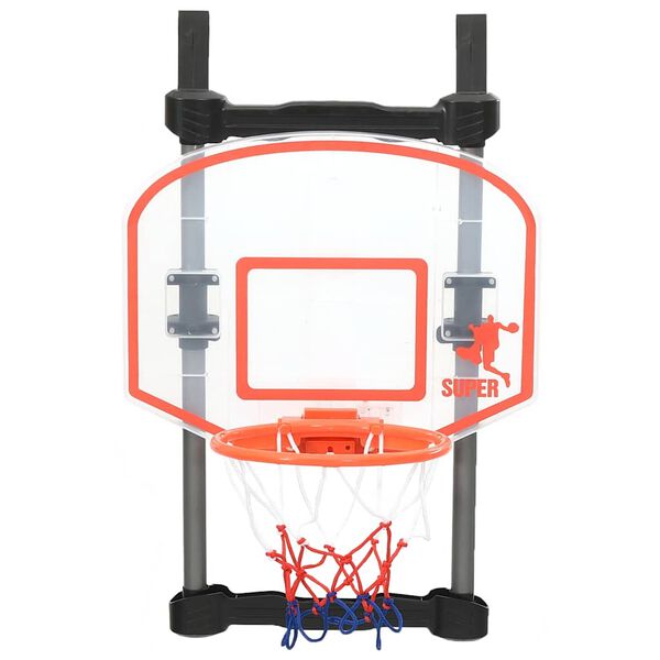 vidaXL Conjunto de basquetebol criança ajustável p/ colocar numa porta