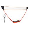 vidaXL Conjunto de badminton c/ 2 raquetes, rede e estojo 292x30x152cm