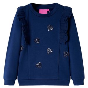 vidaXL Sweatshirt para crian&ccedil;a azul-marinho 104