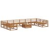 vidaXL Conjunto de Sof&aacute;s para Exterior 11 pcs Natural
