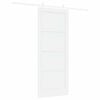 vidaXL Porta Deslizante Branco 83 x 202 cm Madeira de Pinheiro S&oacute;lida
