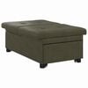 vidaXL Sof&aacute;-Cama Verde Ex&eacute;rcito 194 x 67 x 82 cm Tecido Huahua