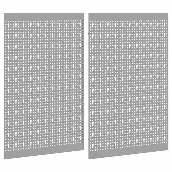vidaXL Banco de Armazenamento 2 pcs Cinzeto 100 x 1 x 80 cm