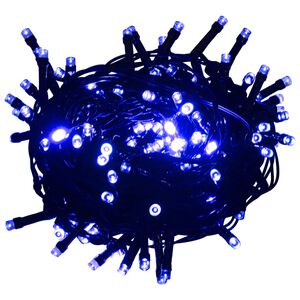 vidaXL Cordão de luzes com 150 LEDs 15 m PVC azul