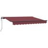 vidaXL Toldo retr&aacute;til Borgonha 250 x 200 cm tecido