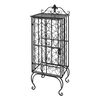 vidaXL Garrafeira, suporte de metal para 28 garrafas de vinho