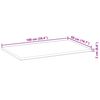 vidaXL Tampo de mesa retangular 100x50x2 cm madeira de ac&aacute;cia maci&ccedil;a
